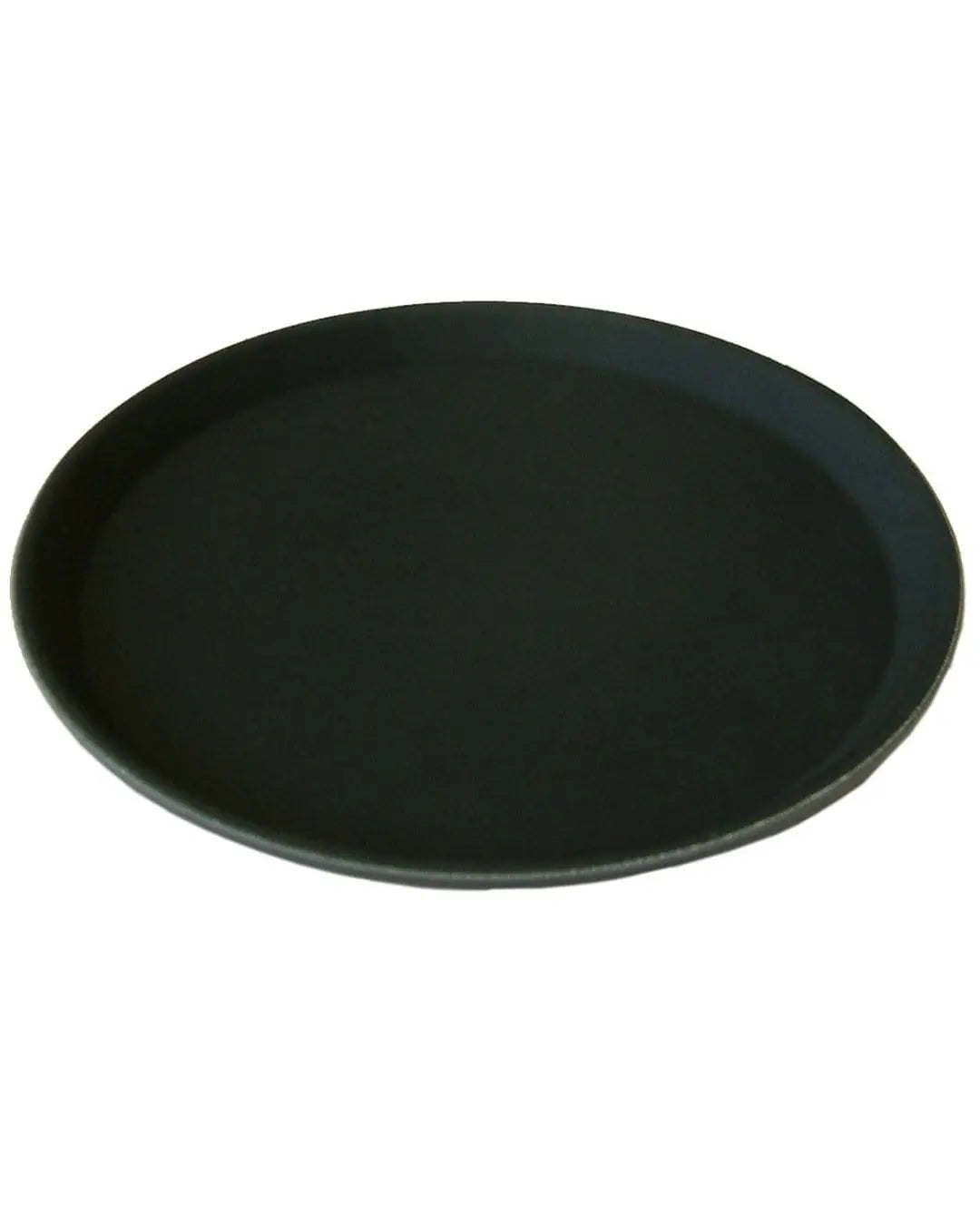 Beaumont 16″ Round Black Non Slip Tray Tableware 5020229104360