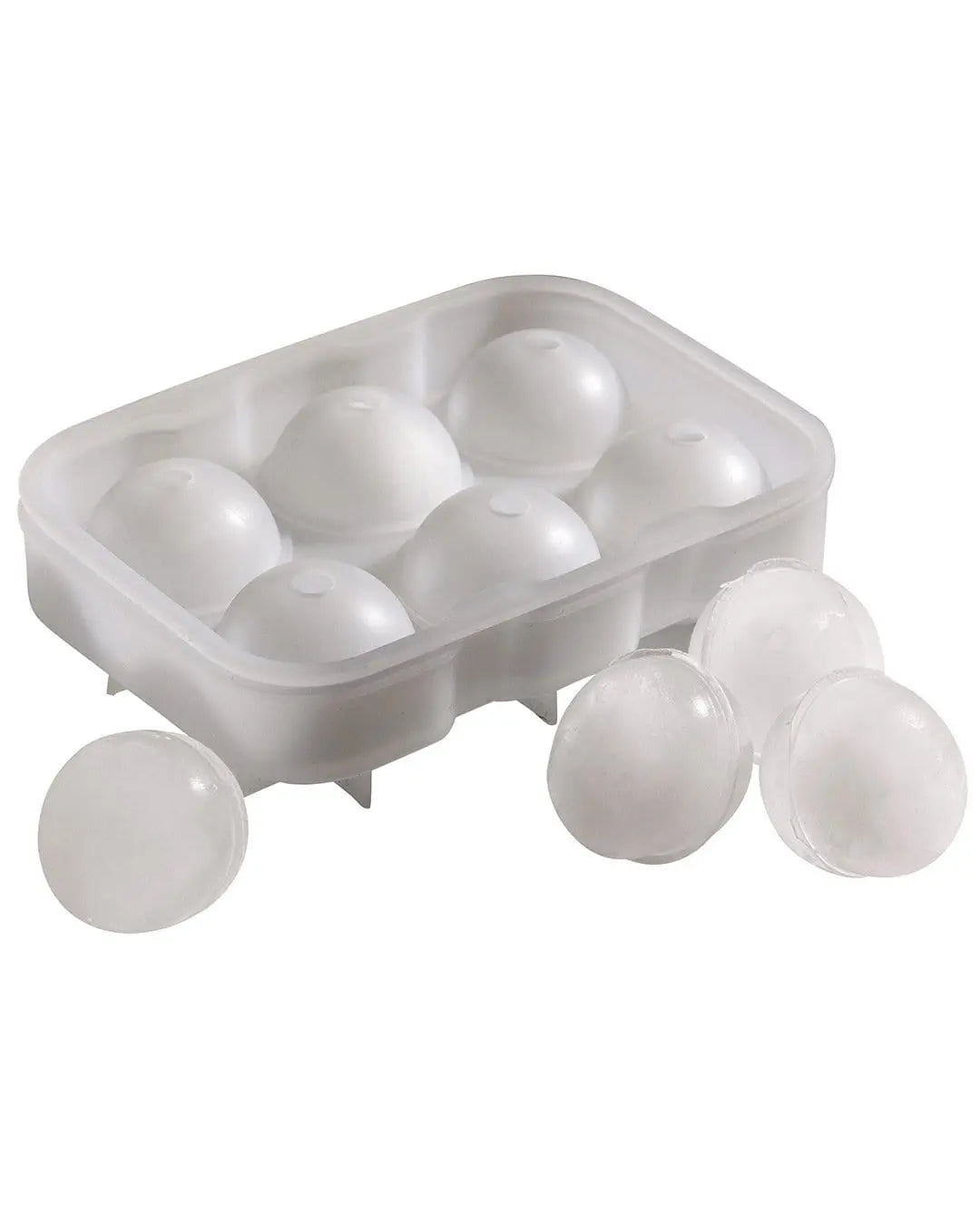 Beaumont 6 Cavity Clear Silicone Ice Ball Mould Barware 5020229107750