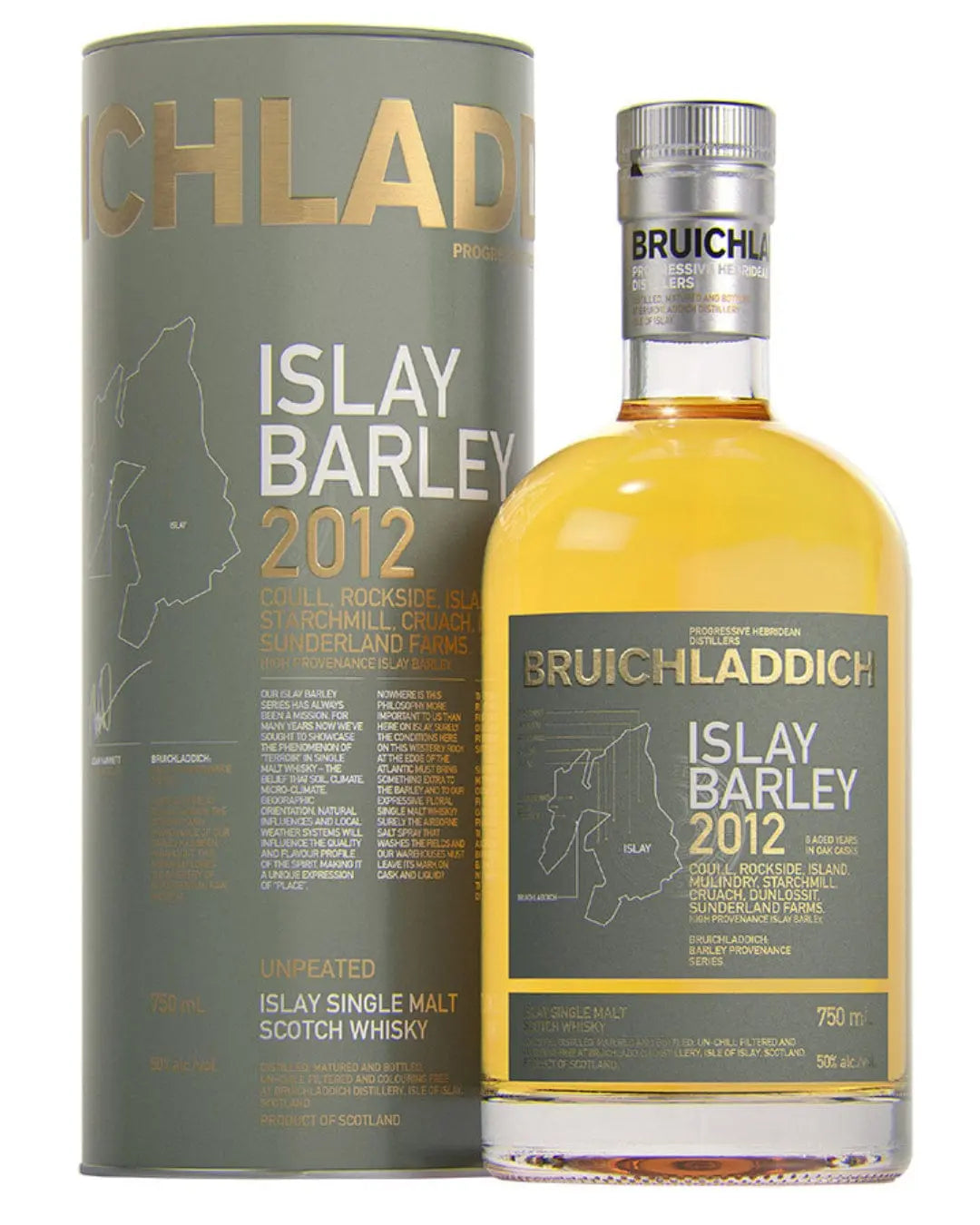 Bruichladdich Islay Barley 2012 Vintage Malt Whisky, 70 cl Whisky 8723670037