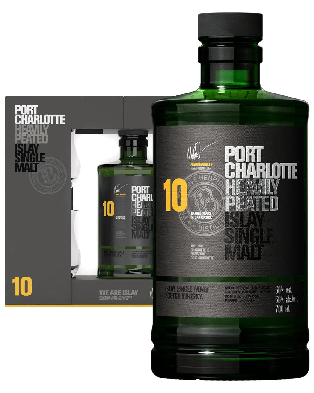 Bruichladdich Port Charlotte 10 Year Whisky Gift Pack, 70 cl Whisky 5055807412544