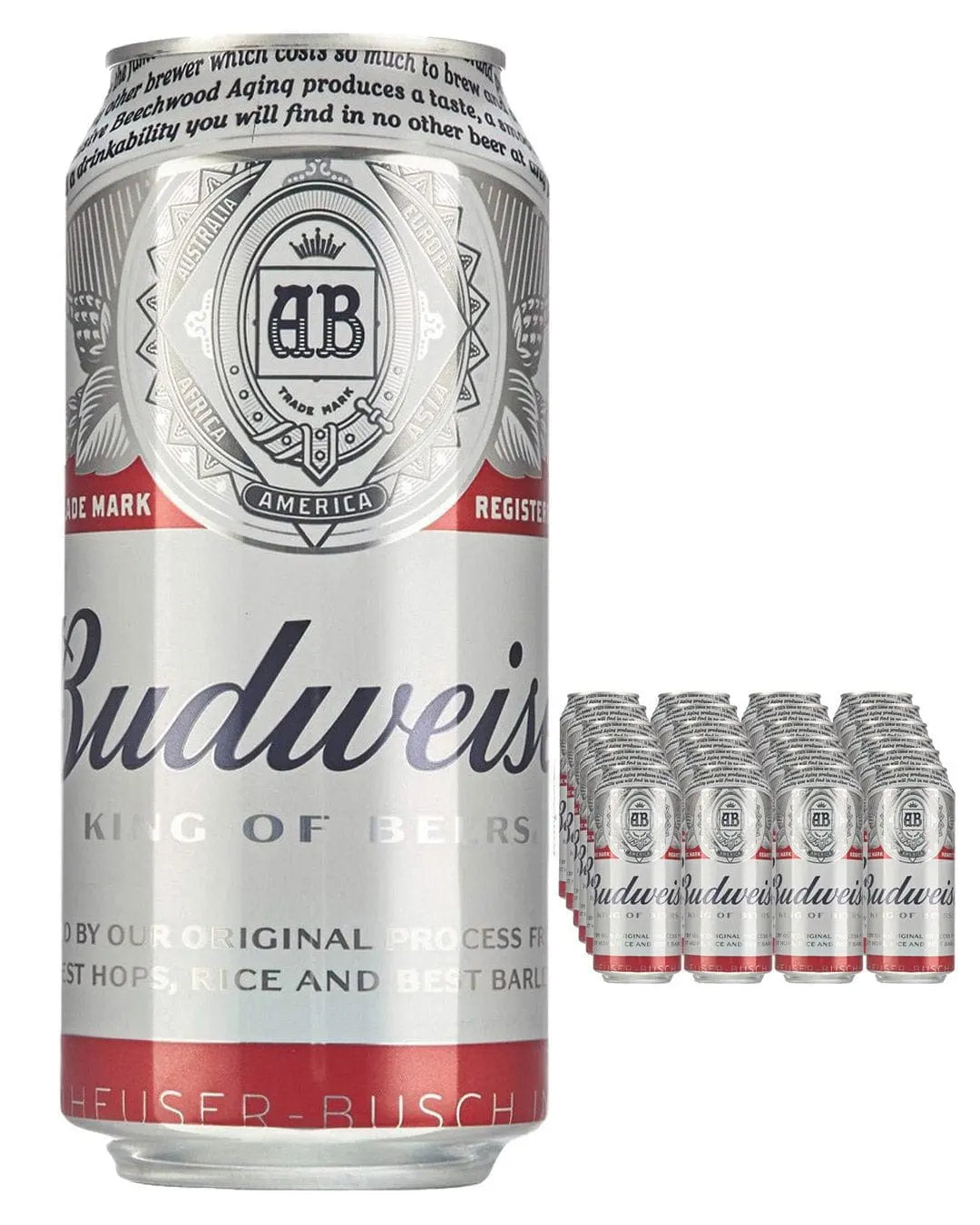 Budweiser Premium Lager Beer Can Multipack, 4 x 440 ml Beer 5014379013757