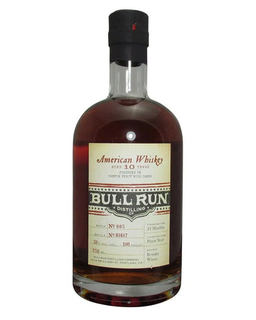 Bull Run Distilling Co. Pinot Noir Finish 10 Year Old American Whiskey, 75 cl Whisky