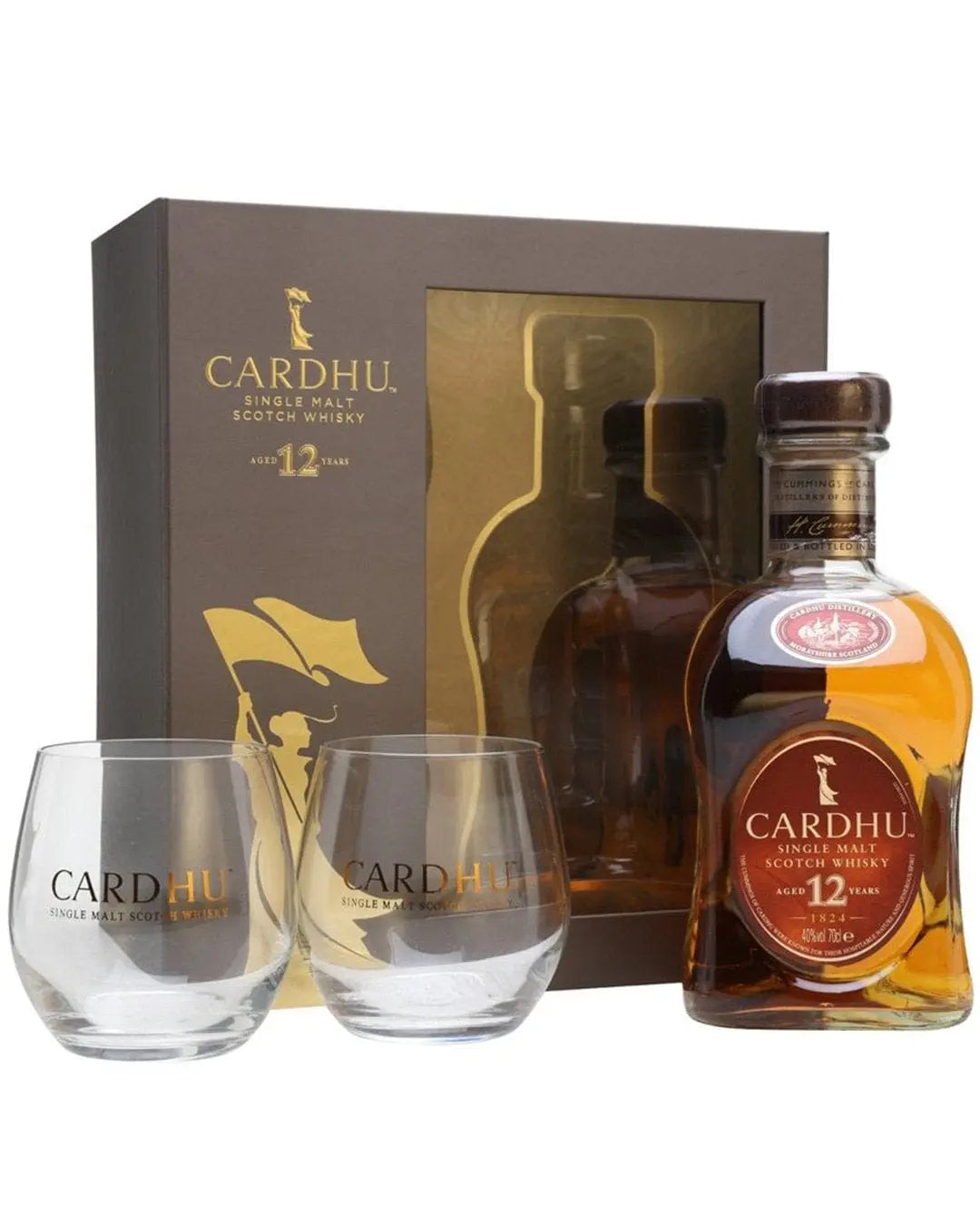 Cardhu Gold Reserve Whisky Gift Pack With Two Glasses, 70 cl Whisky 5000267130767