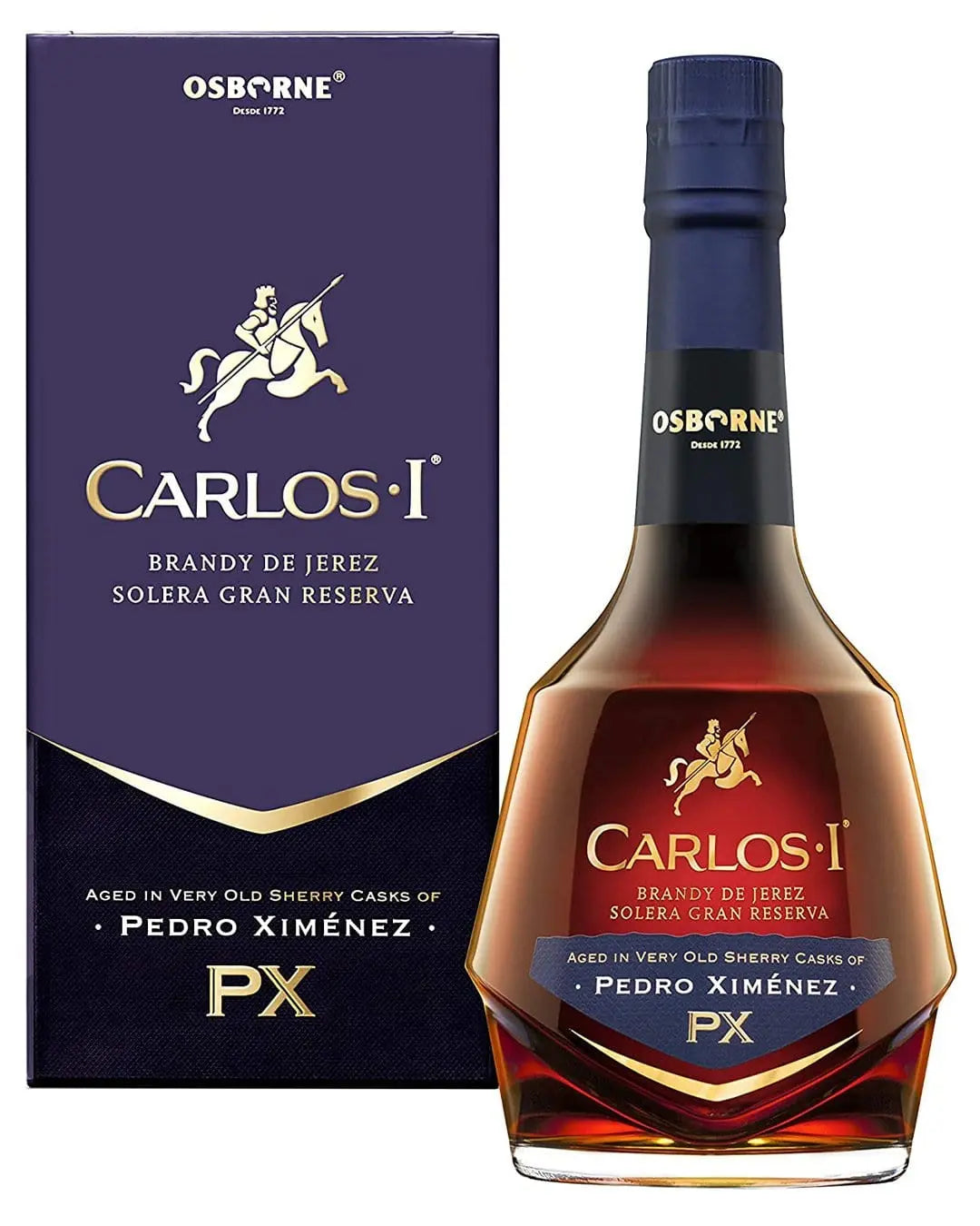 Carlos I Pedro Ximenez Brandy de Jerez Gift Box, 70 cl Cognac & Brandy 8410337088169