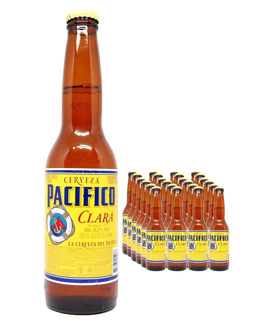 Cerveza Pacifico Clara Case, 24x 355 ml Beer