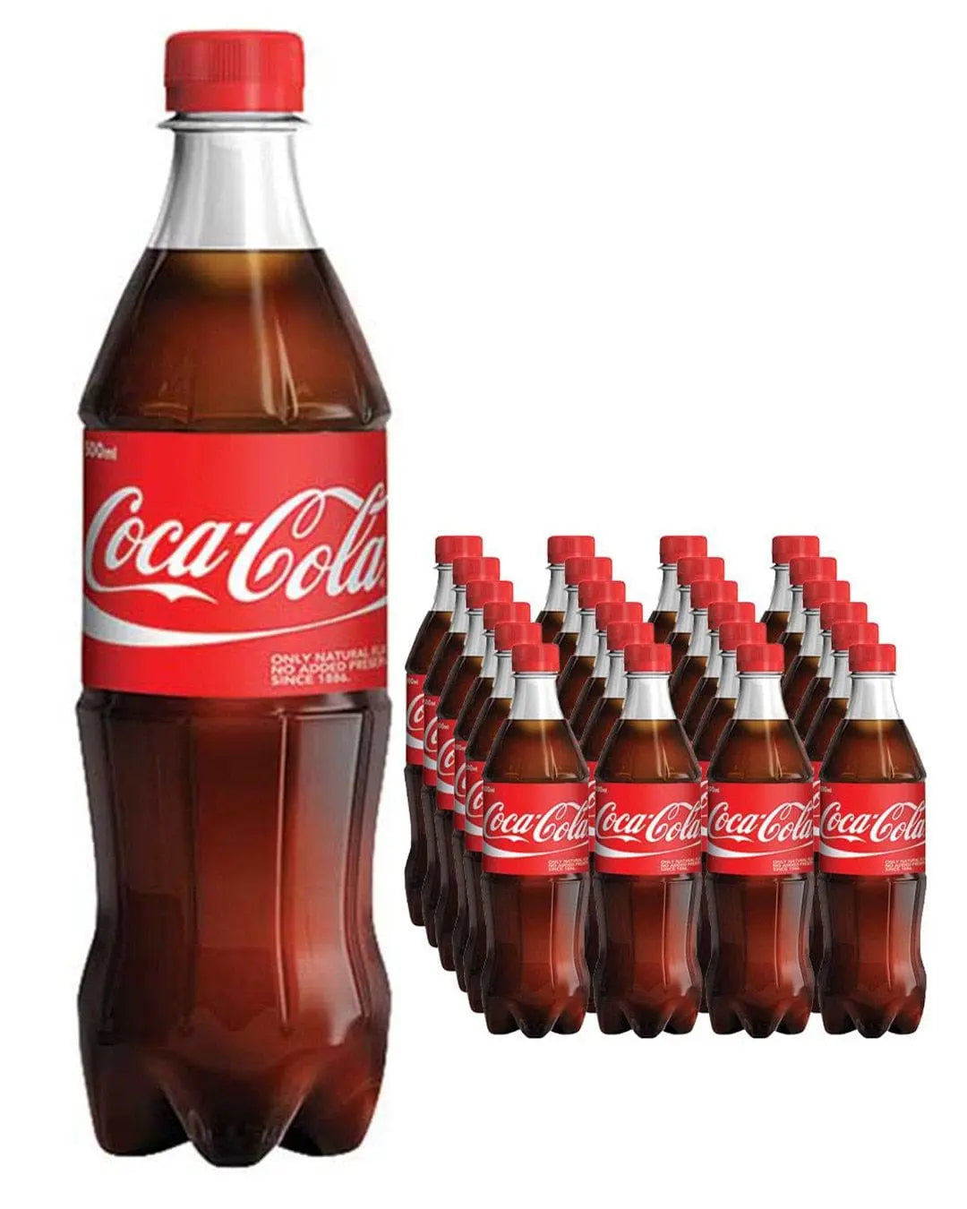 Coca-Cola Original Plastic Bottle Multipack, 24 x 500 ml Soft Drinks & Mixers