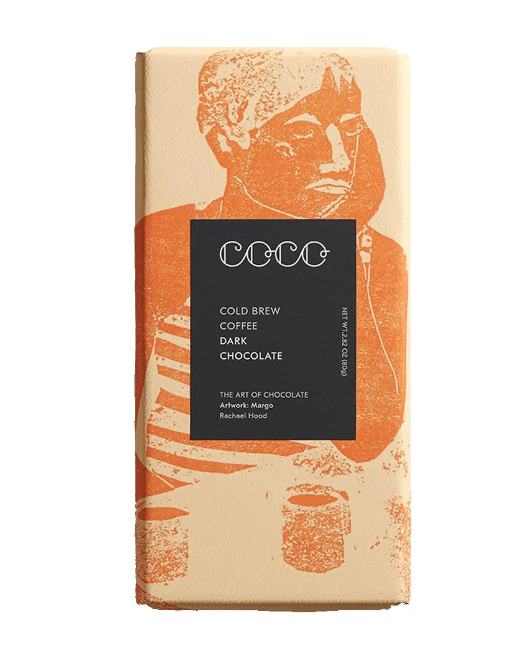 COCO Cold Brew Coffee Chocolate Bar, 80 g Chocolate
