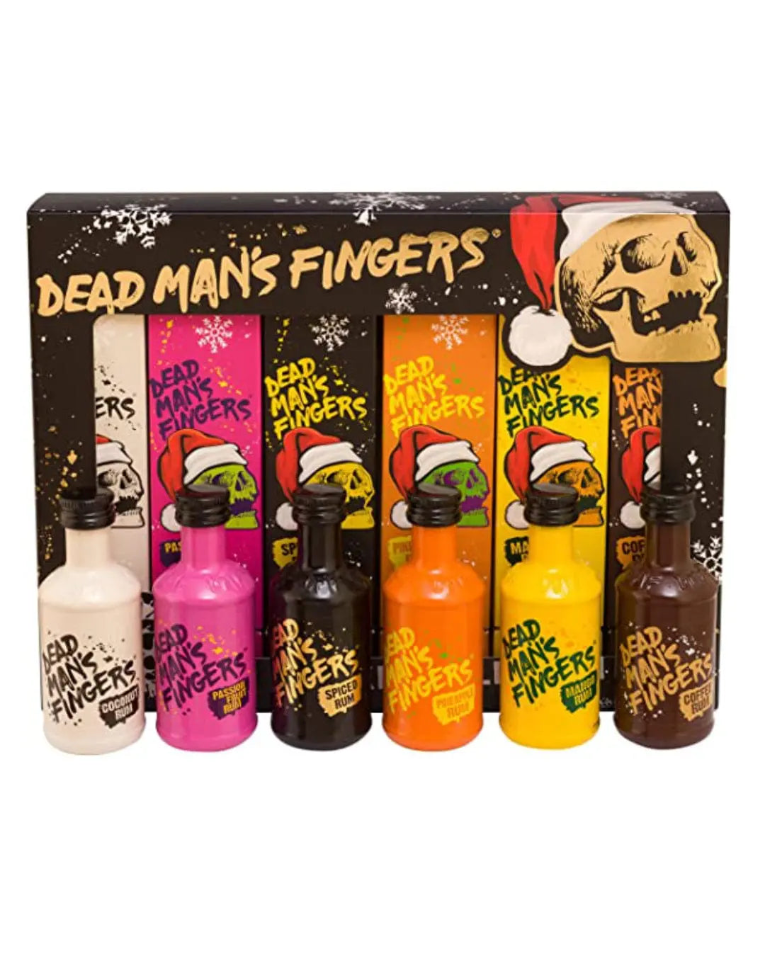 Dead Man's Fingers Rum Christmas Cracker Selection, 6 x 5 cl Spirit Miniatures