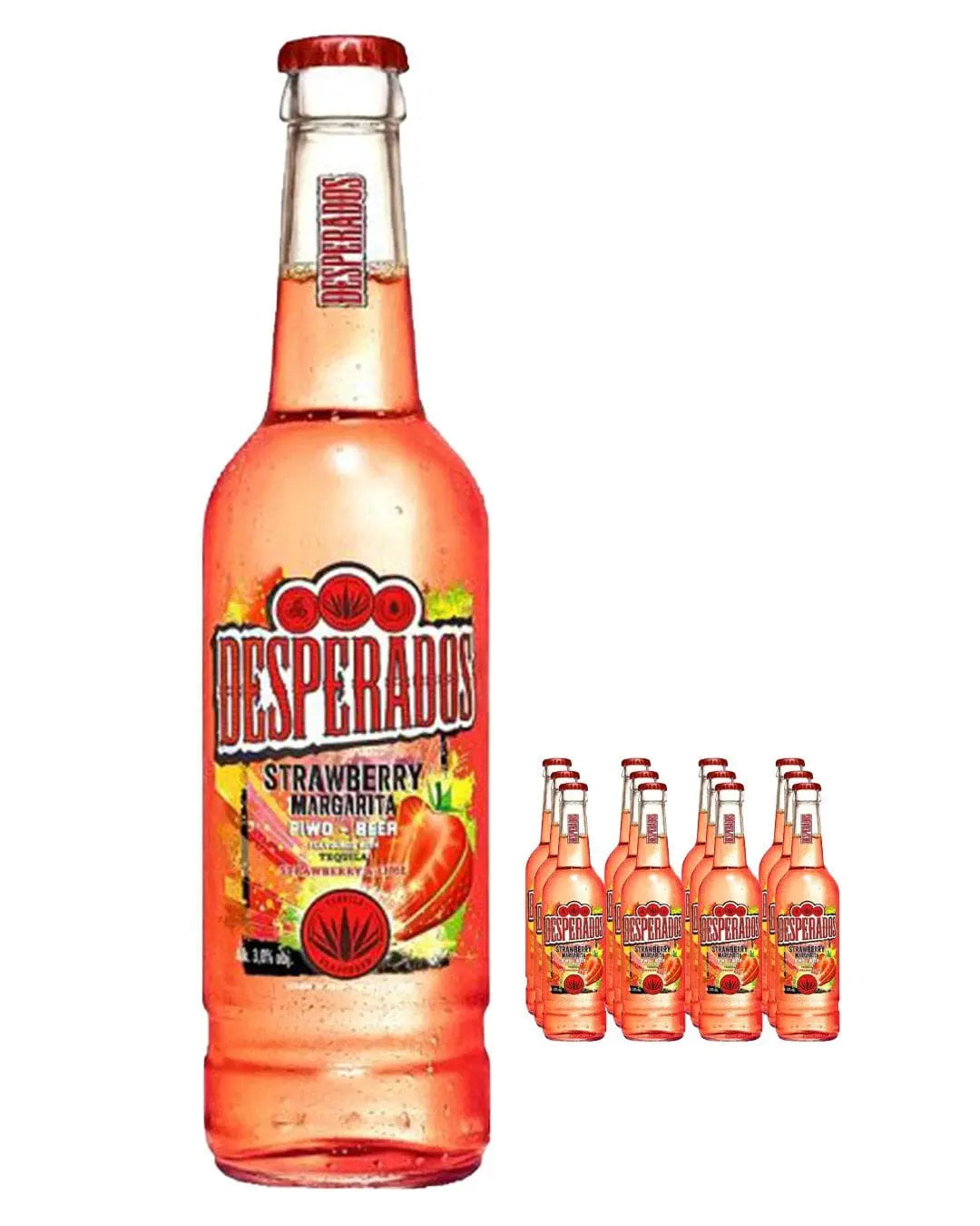 Desperados Strawberry Margarita Tequila Lager Beer Bottle Multipack, 12 x 400 ml Beer 05900699105299