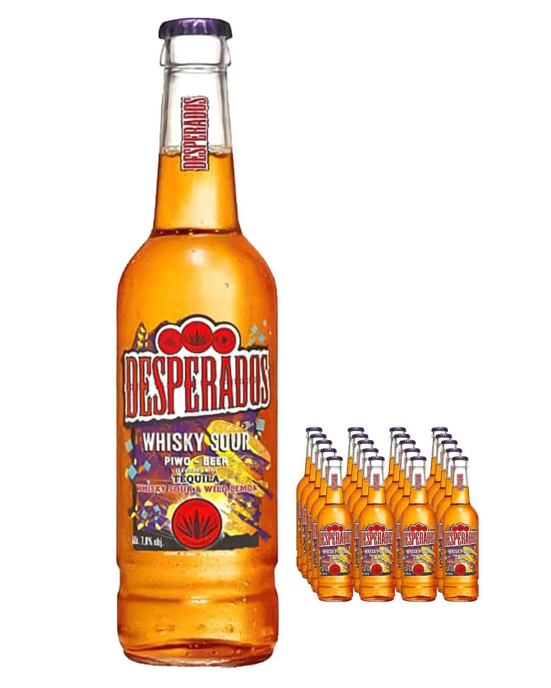 Desperados Whiskey Sour Tequila Lager Beer Bottle Multipack, 20 x 400 ml Beer