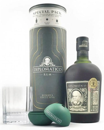 Diplomatico Reserva Exclusiva Rum Glass & Ice Mould Gift Set, 70 cl Rum