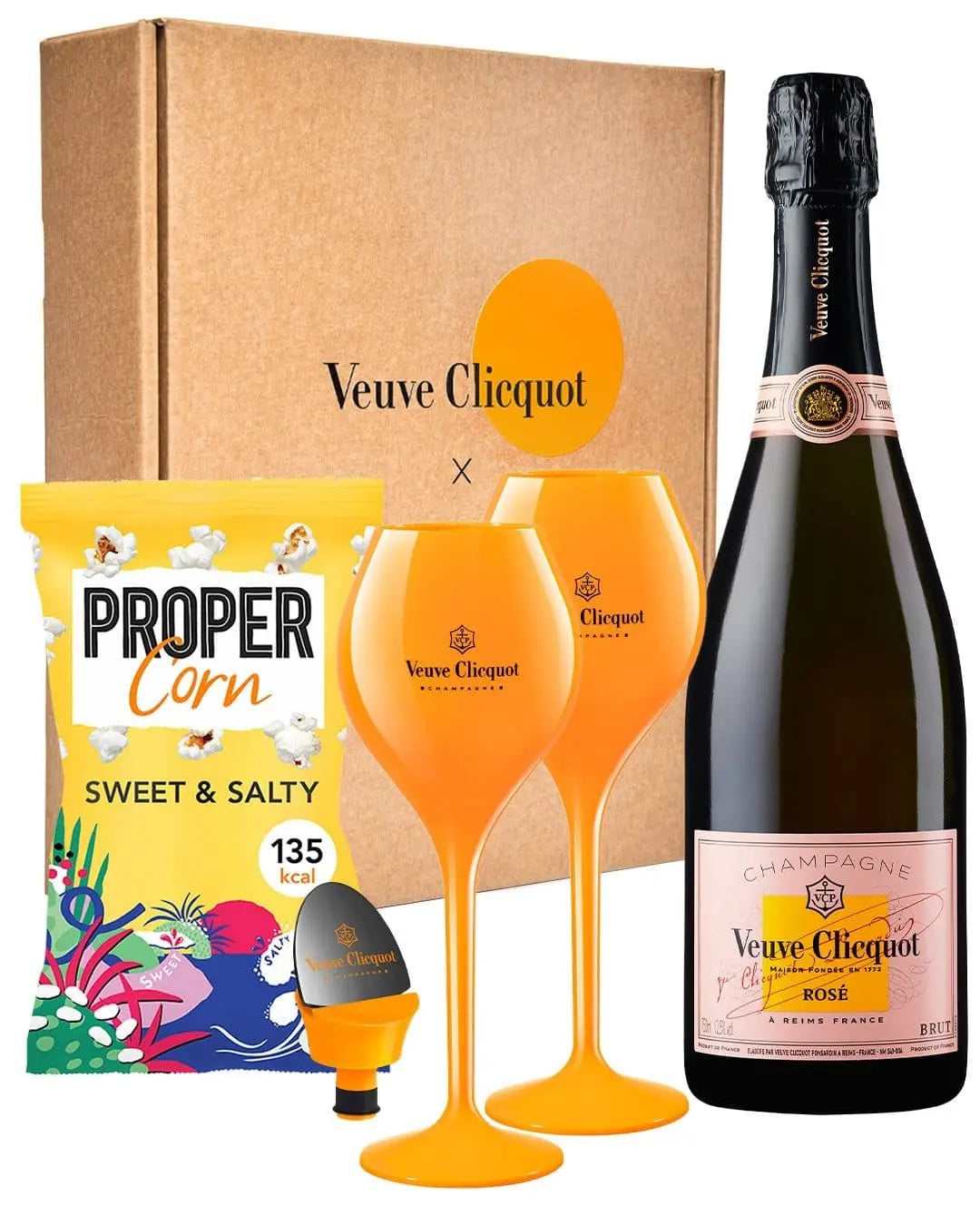 Exclusive Veuve Clicquot x The Bottle Club Rosé Champagne Picnic Kit, 75 cl Champagne & Sparkling