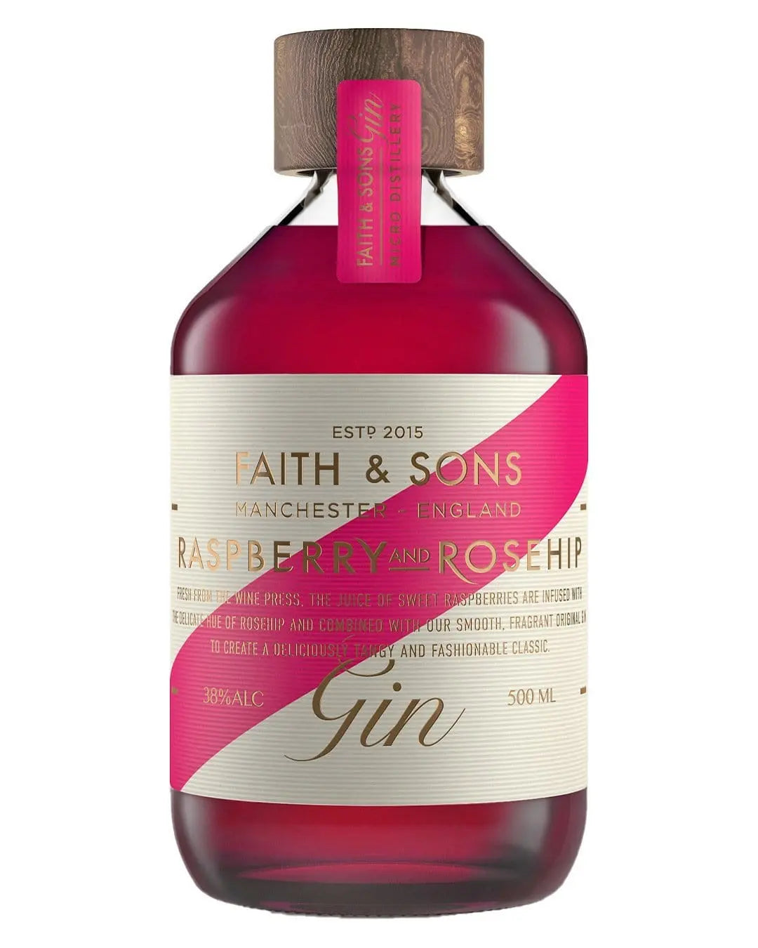 Faith & Sons Raspberry & Rosehip Gin, 50 cl Gin