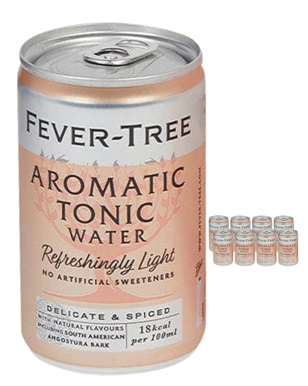 Fever-Tree Refreshingly Light Aromatic Tonic Water Fridge Pack, 8 x 150 ml Tonics 05060108452175
