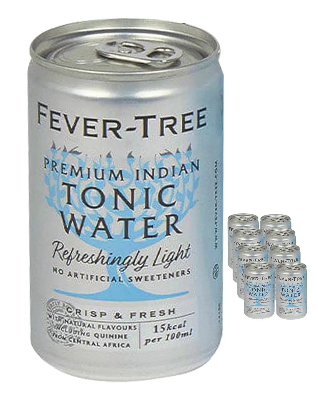 Fever-Tree Refreshingly Light Indian Tonic Water Fridge Pack, 8 x 150 ml Tonics 05060108451031