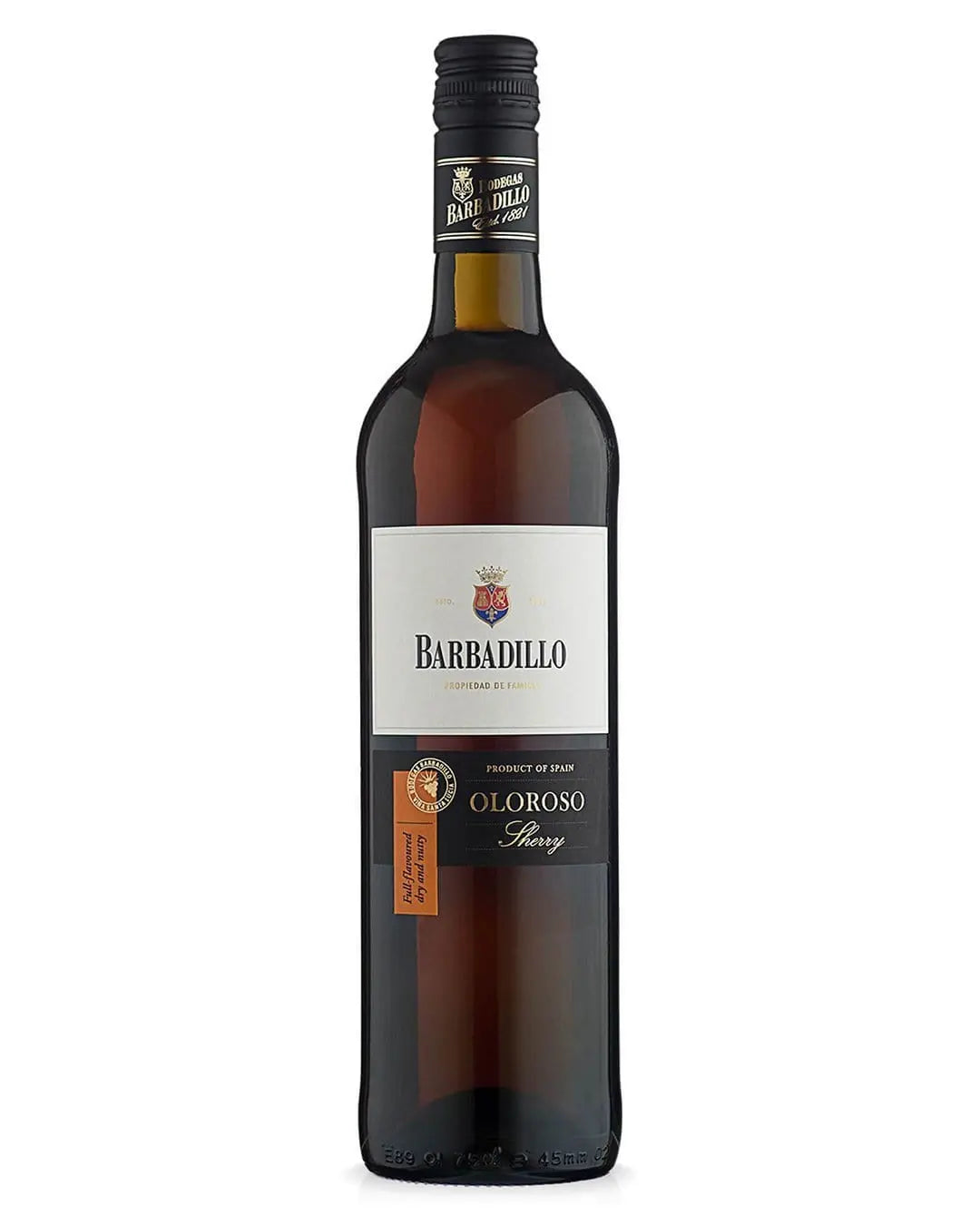 Barbadillo Oloroso Full Dry Sherry, 75 cl Fortified & Other Wines 8410061018036