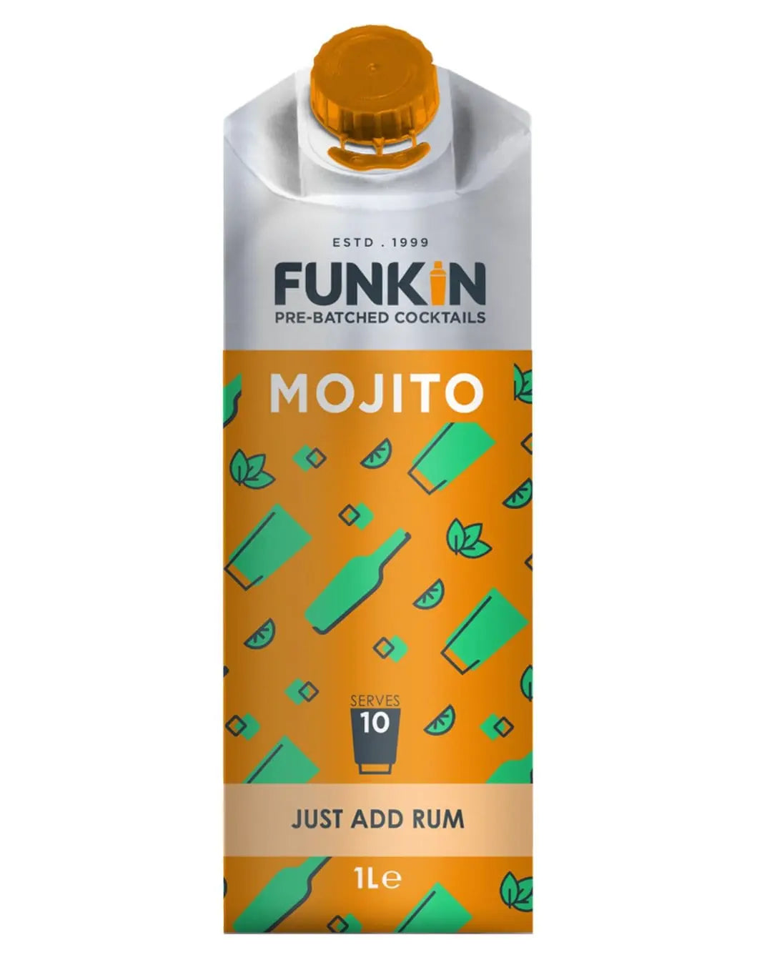 Funkin Mojito Mixer Cocktail Carton, 1 L Ready Made Cocktails 5060065308485