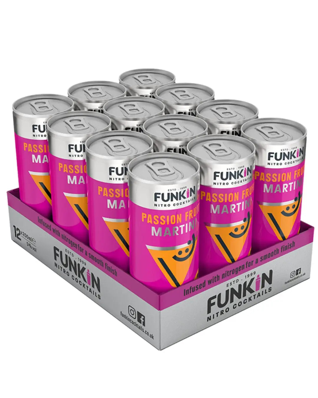 Funkin Nitro Passion Fruit Martini Can, 1 x 200 ml Ready Made Cocktails 5060065301752