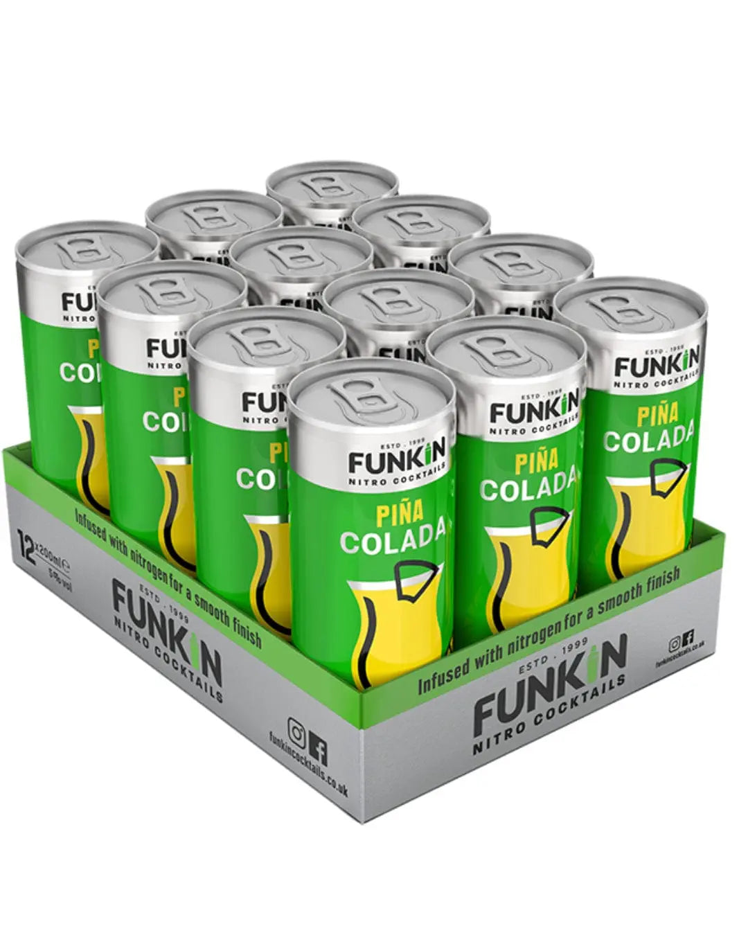 Funkin Nitro Pina Colada Can, 1 x 200 ml Ready Made Cocktails 5060065302278
