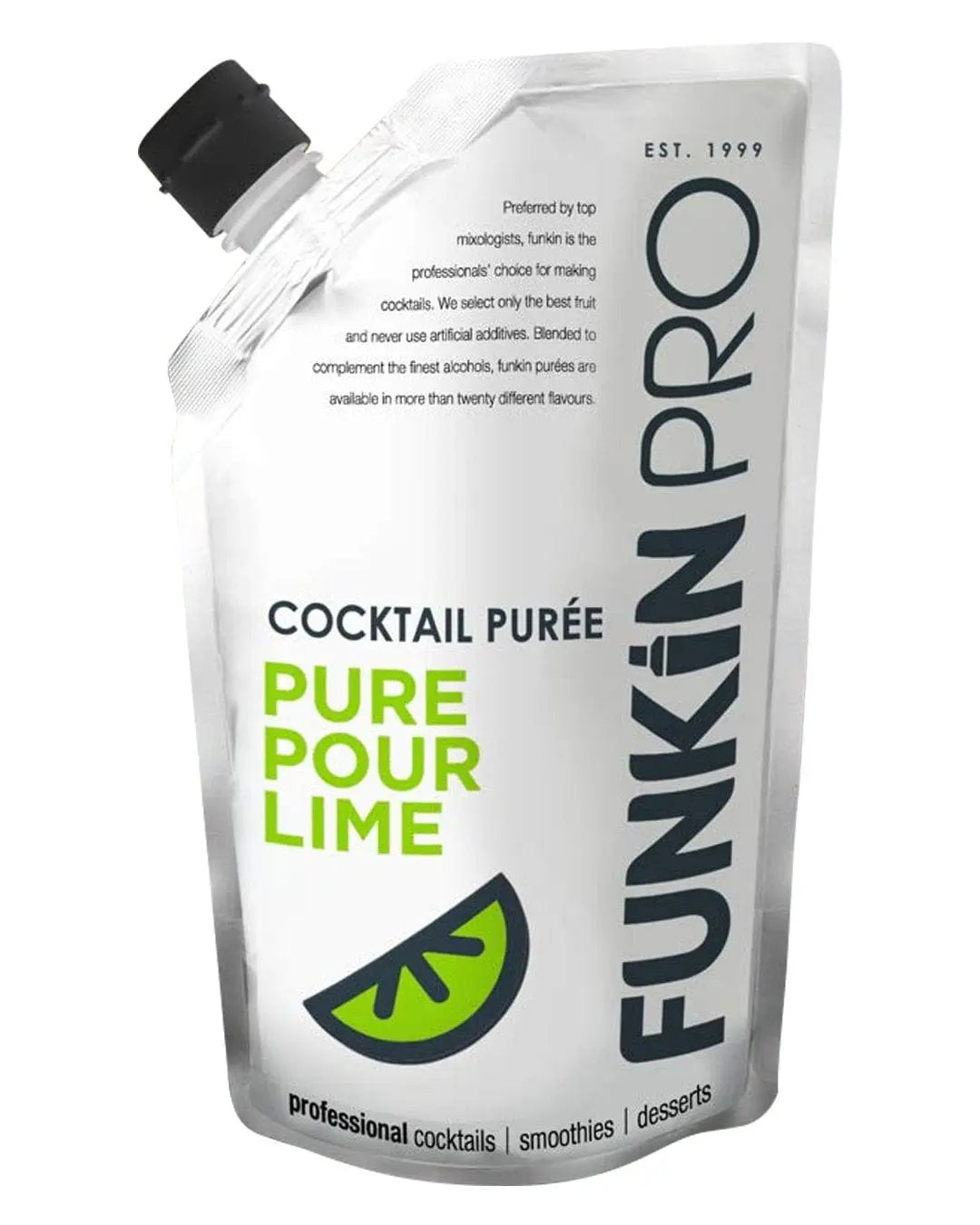 Funkin Pure Pour Lime Purée, 1 KG Cocktail Essentials 5060065300649