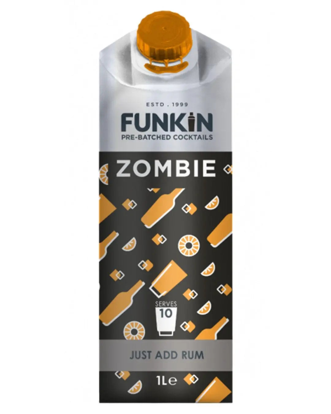 Funkin Zombie Mixer Cocktail Carton, 1 L Ready Made Cocktails 5060065302230