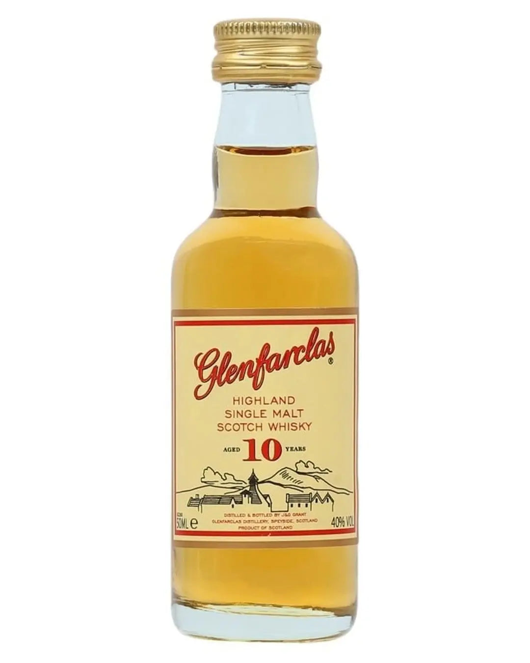 Glenfarclas 10 Year Old Single Malt Whisky Miniature, 5 cl Spirit Miniatures