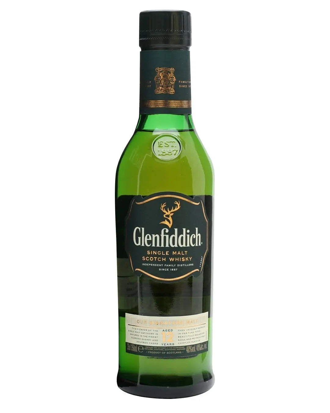 Glenfiddich Single Malt 12 Year Old Whisky Half Bottle, 35 cl Whisky 5010327307244