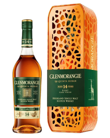 Glenmorangie The Quinta Ruban 14 Year Old Whisky Giraffe Gift Set, 70 cl Whisky 5010494963571
