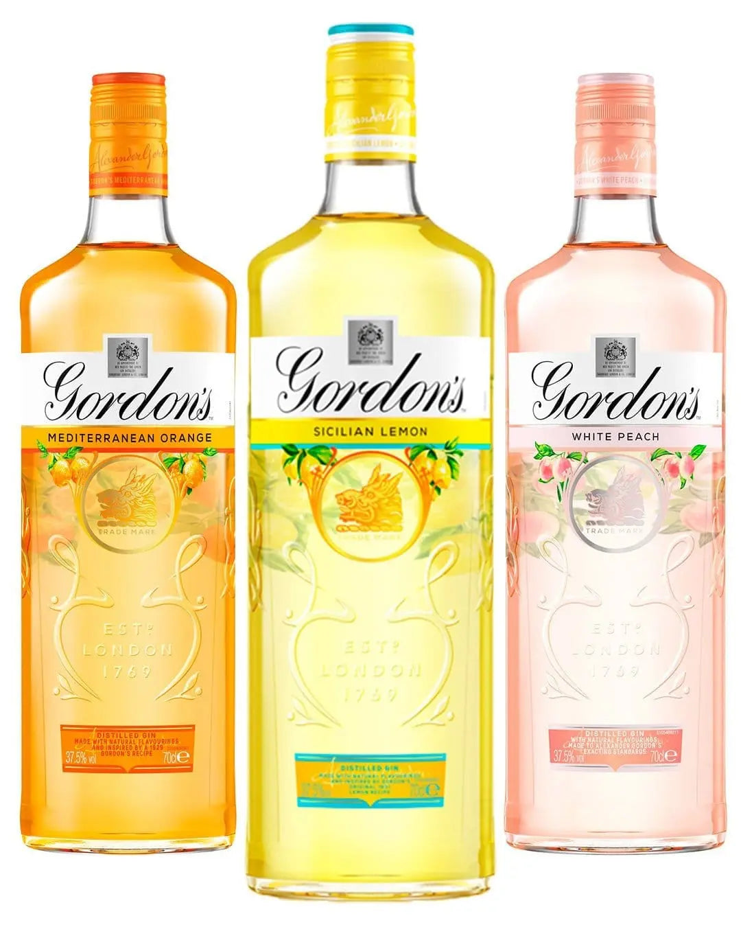 Gordon's Gin Summer Flavours Trio Pack, 70 cl Gin