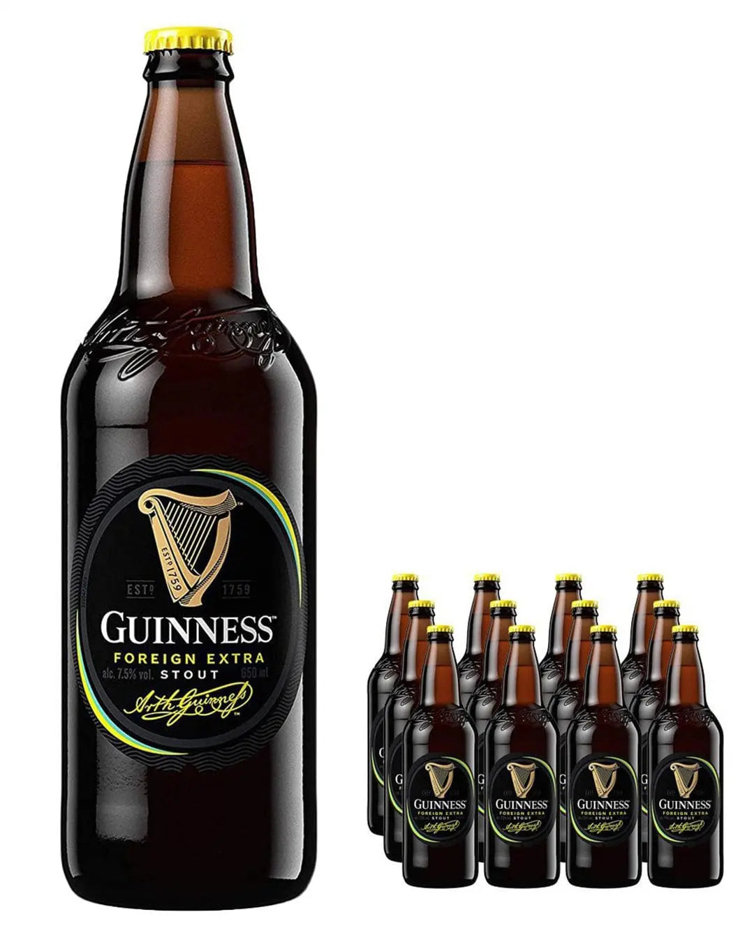 Guinness Foreign Extra Stout Beer Bottle Multipack, 12 x 650 ml Beer