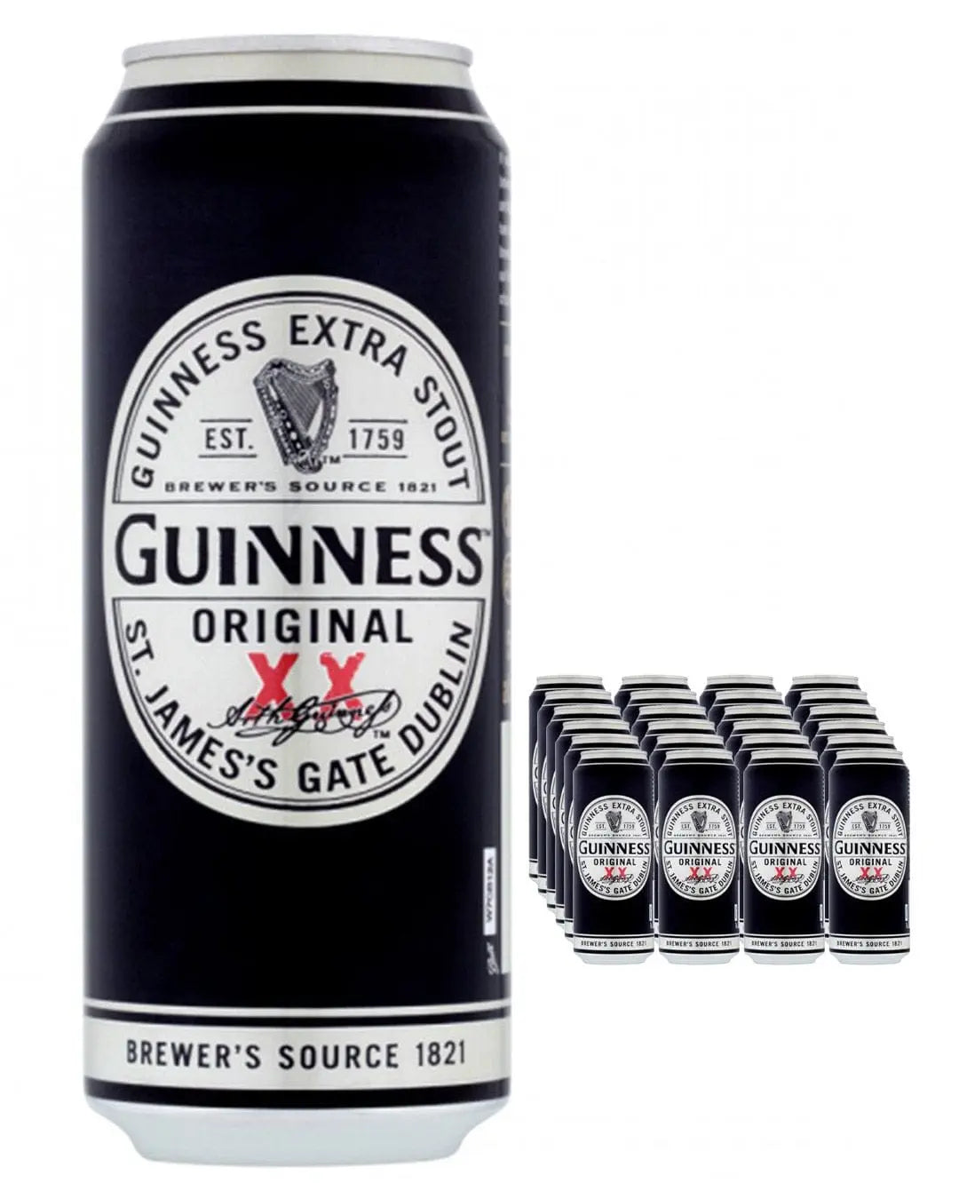 Guinness Original Extra Stout Cans Multipack, 24 x 500 ml Beer
