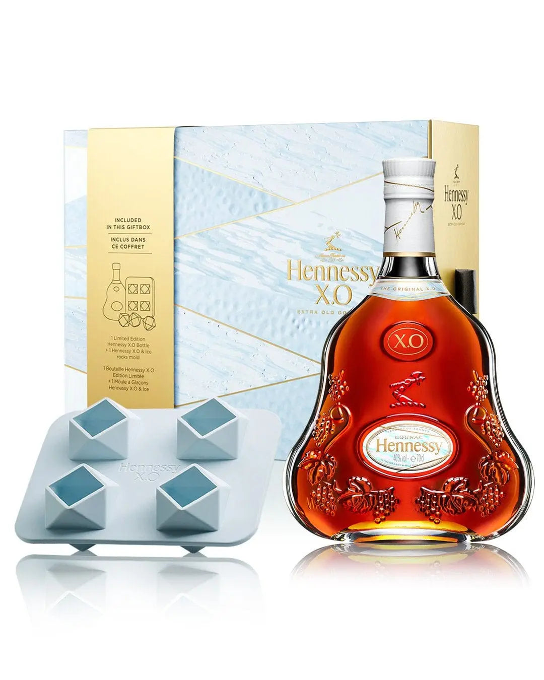 Hennessy X.O. Cognac and Ice Mould Gift Set, 70 cl Cognac & Brandy