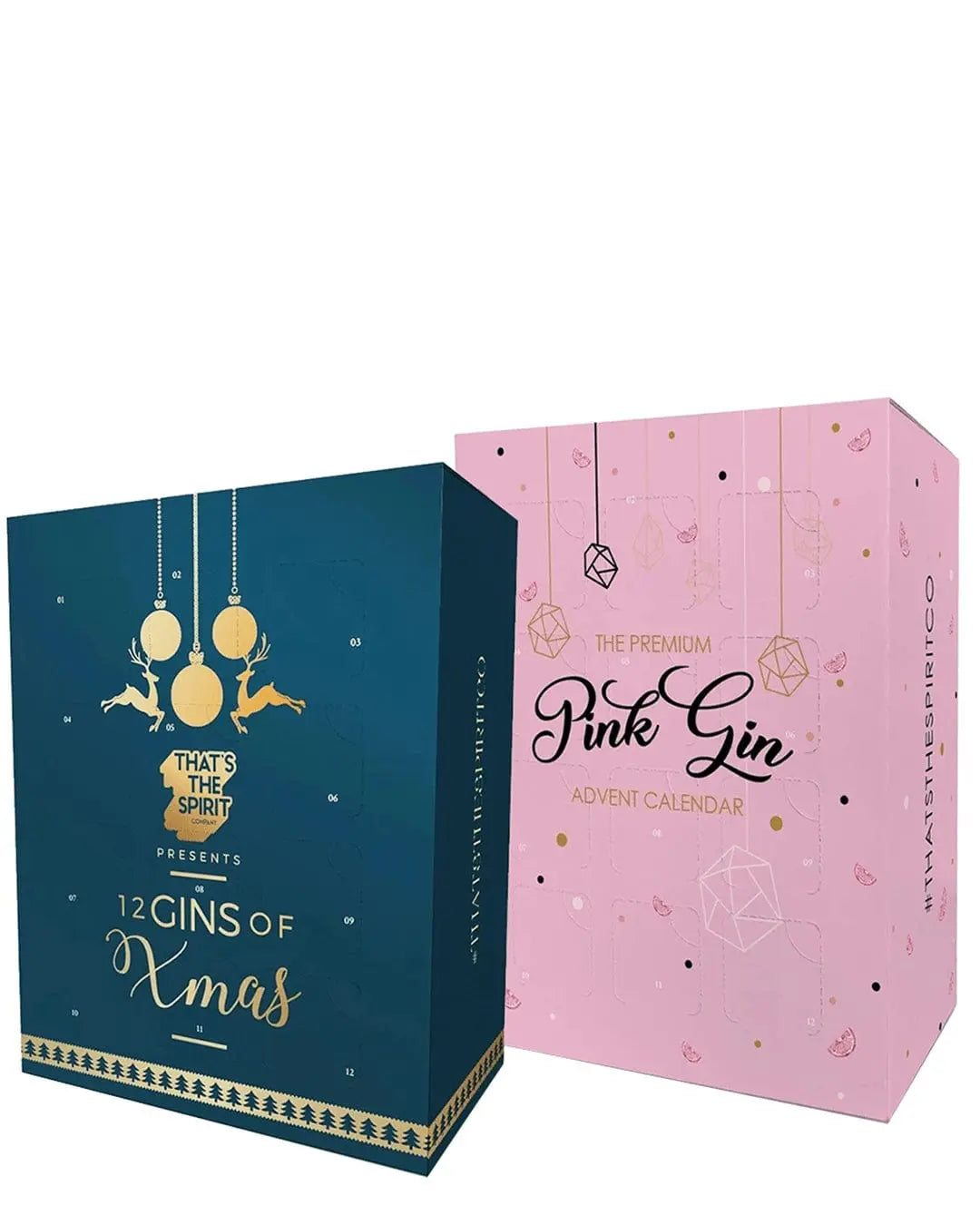 His & Hers Gin Advent Calendars, Set of 2 (12 x 5 cl) Spirit Miniatures