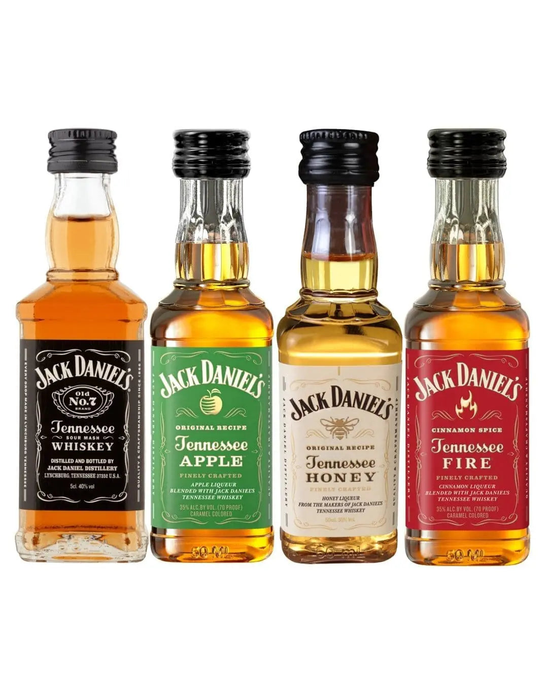 Jack Daniel's Whiskey Quad Miniature Pack, 4 x 5 cl Spirit Miniatures