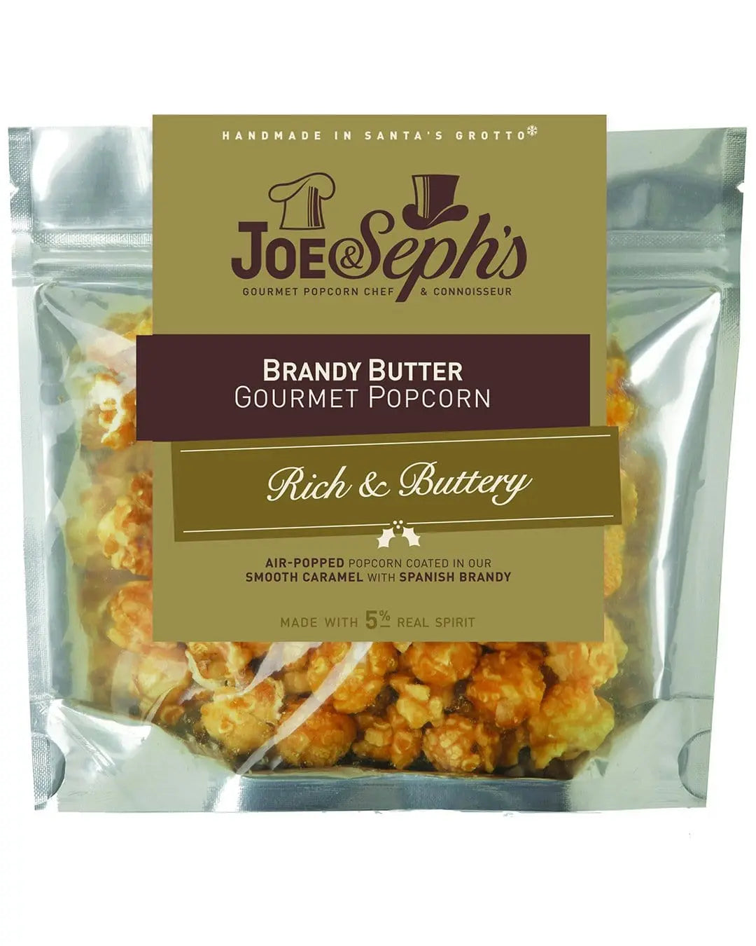 Joe & Seph's Brandy Butter Popcorn Pouch, 32 g Popcorn 0609132435485
