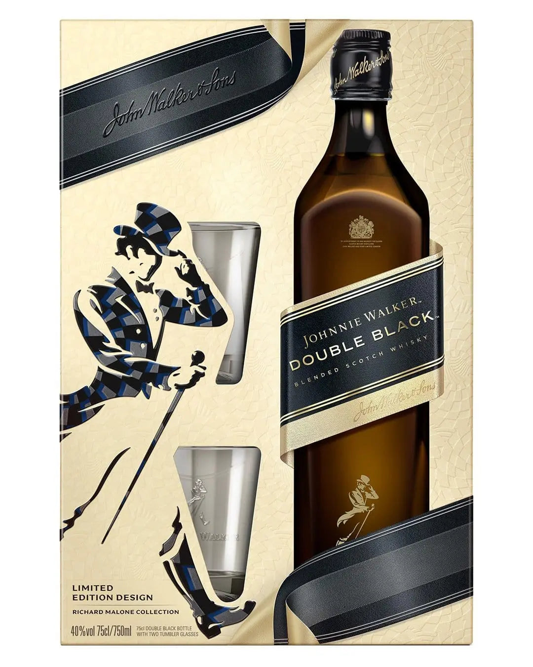 Johnnie Walker Double Black Whisky Gift Set, 70 cl Whisky 5000267116426