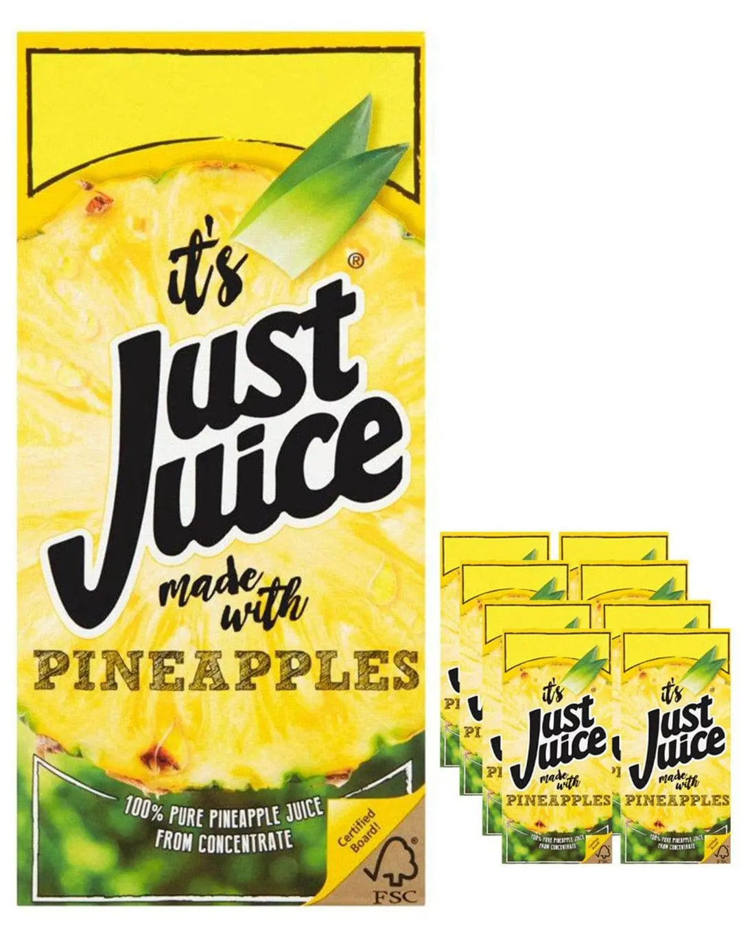 Just Juice Pineapple Multipack, 8 x 1 L Soft Drinks & Mixers