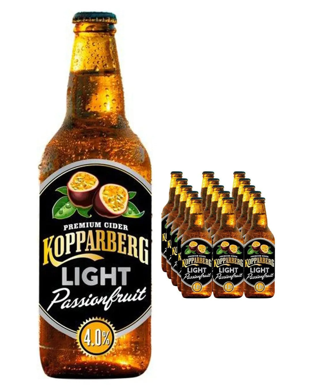Kopparberg Light Passionfruit Premium Cider Multipack, 15 x 500 ml Cider