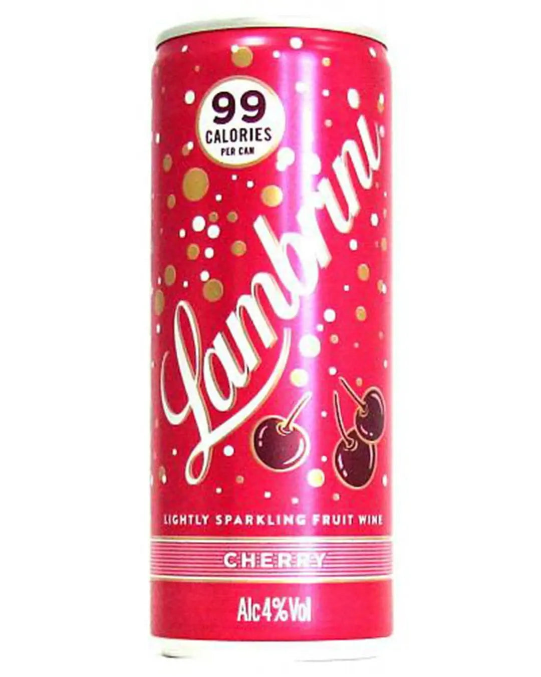 Lambrini Very Cherry Slightly Sparkling Fruit Wine Can, 250 ml Champagne & Sparkling