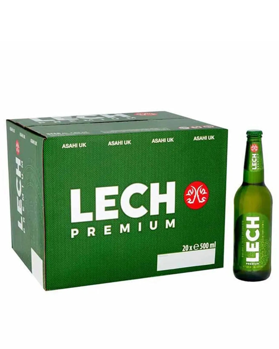 Lech Premium Lager Beer Bottle Multipack, 20 x 500 ml Beer
