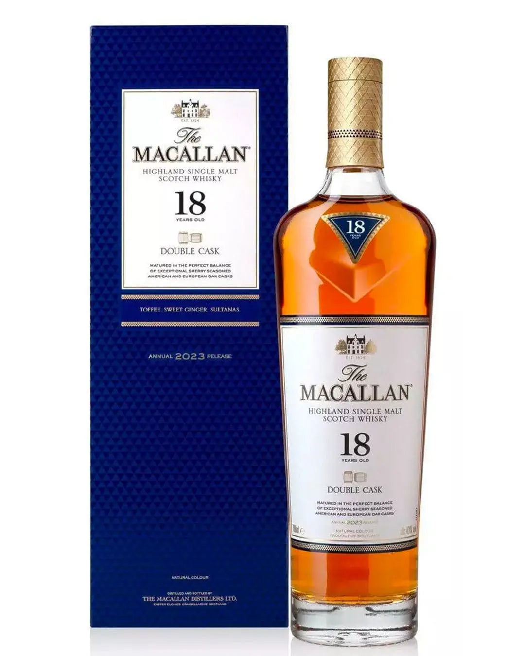 Macallan 18 Year Old Double Cask 2023 Release Whisky, 70 cl Whisky 5010314309862
