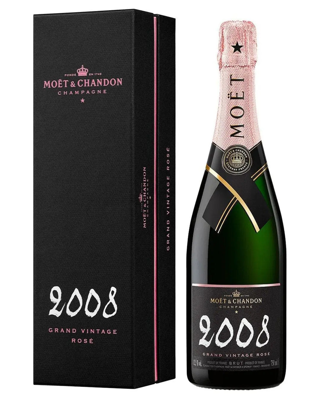 Moët & Chandon Grand Vintage Rosé 2008 Gift Box, 75 cl Champagne & Sparkling