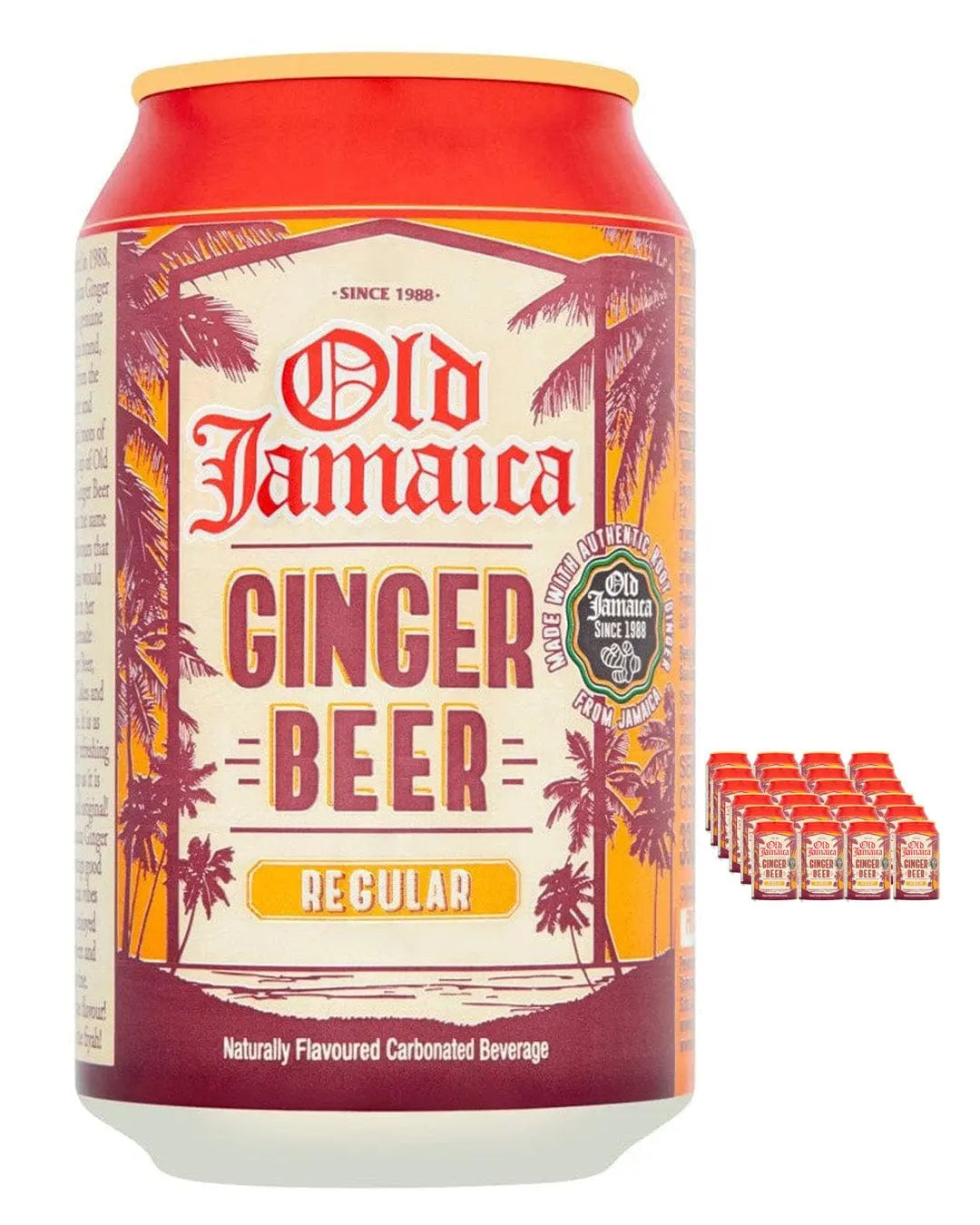 Old Jamaica Sparkling Ginger Beer Soda Drink Multipack, 24 x 330 ml Soft Drinks & Mixers