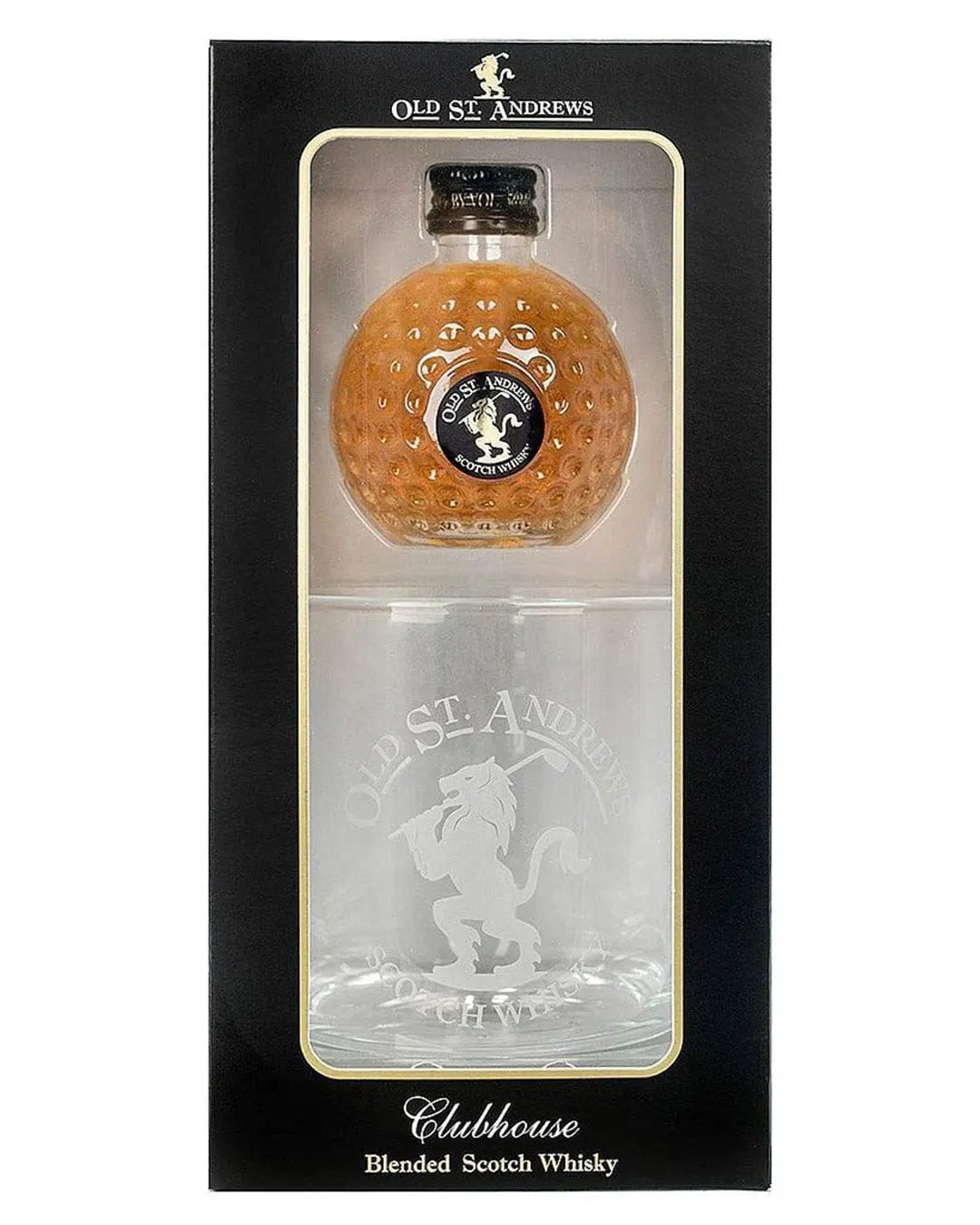 Old St Andrews Clubhouse Blended Scotch Whisky Miniature with Tumbler Gift Set, 5 cl Spirit Miniatures