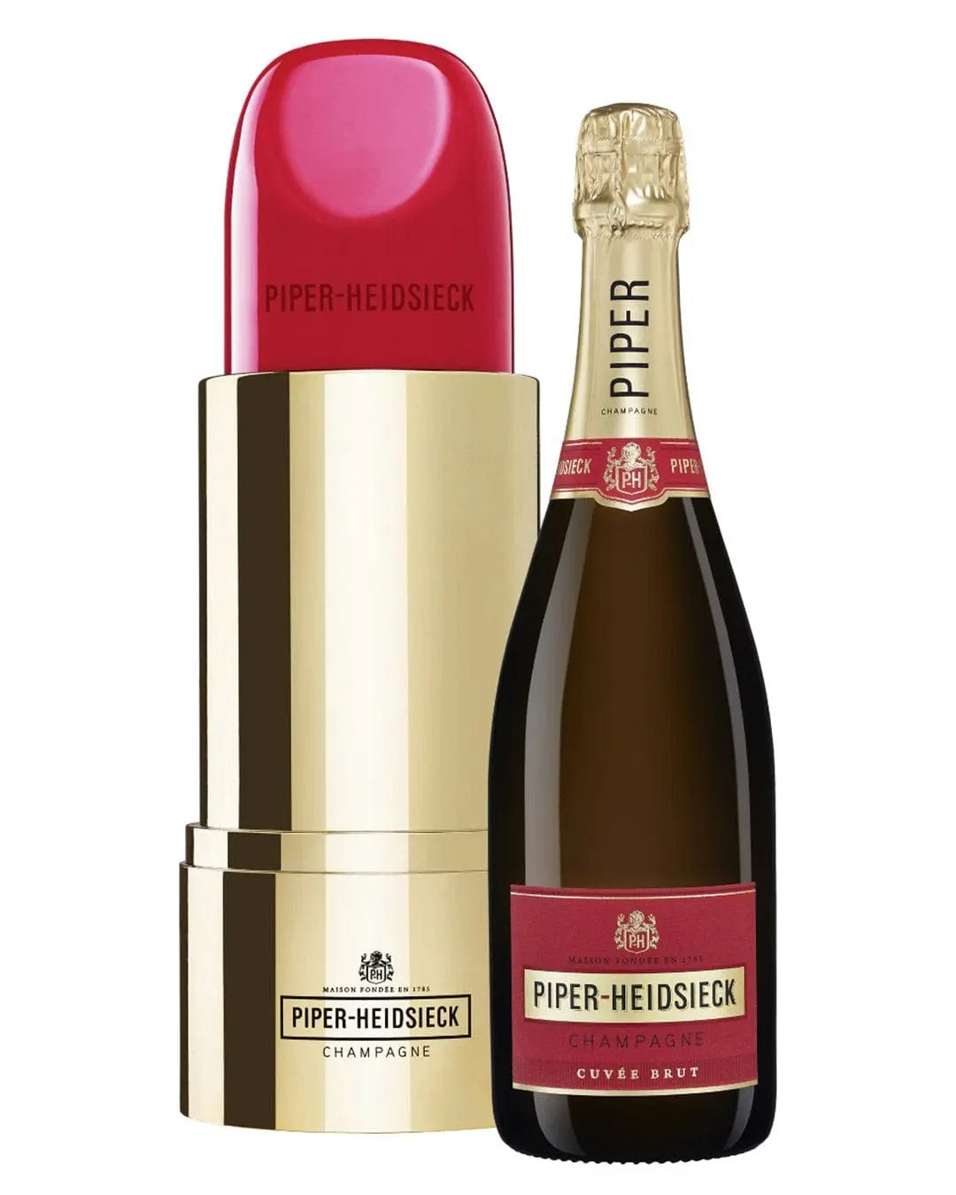 Piper-Heidsieck Cuvée Brut Lipstick Gift Pack, 75 cl - Limited Edition Champagne & Sparkling