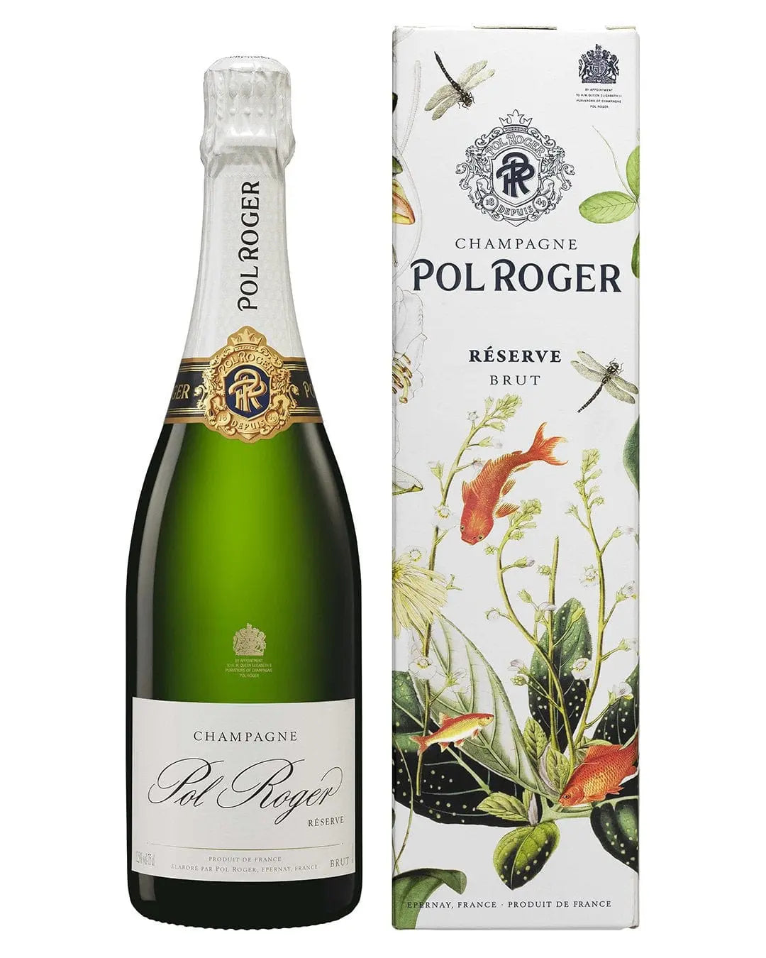 Pol Roger Brut Reserve in Gift Box, 75 cl Champagne & Sparkling 3260923012000