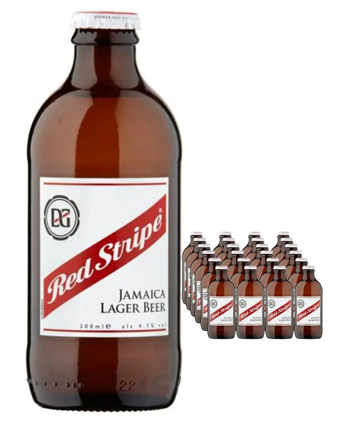 Red Stripe Premium Lager Stubby Multipack, 24 x 330 ml Beer