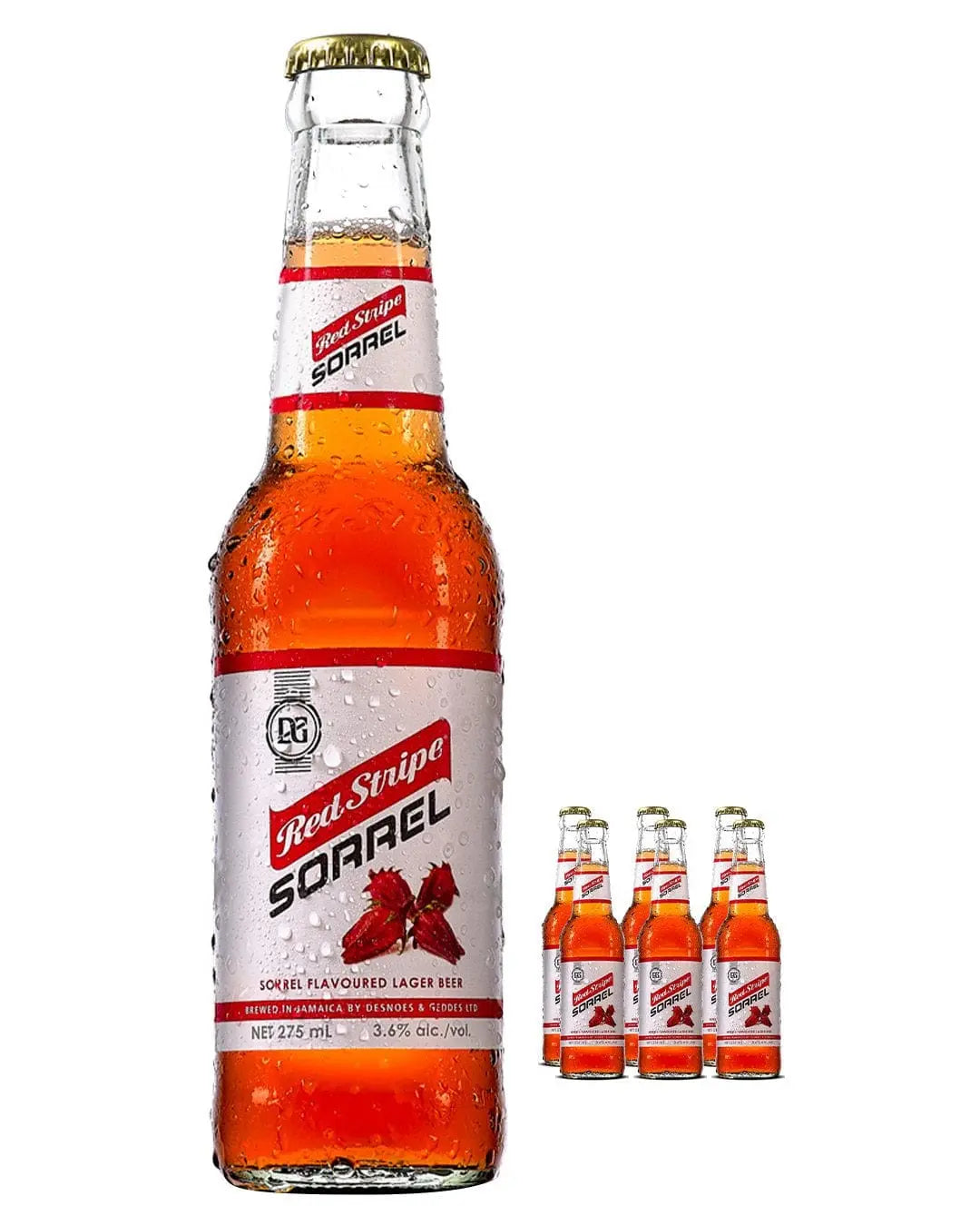 Red Stripe Sorrel Premium Lager Multipack, 6 x 275 ml Beer