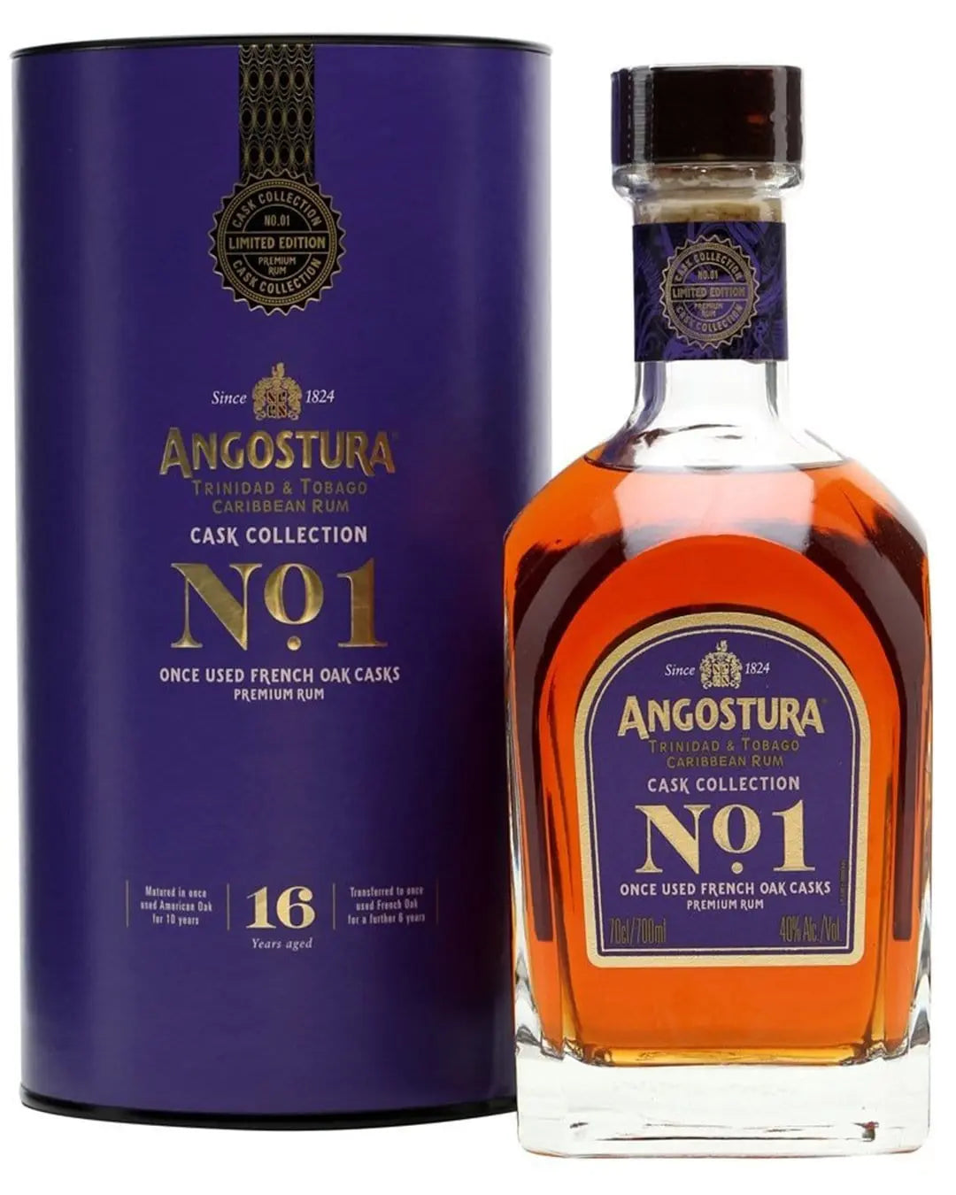 Angostura No.1 16 Year Old French Oak - Cask Collection Rum, 70 cl Rum 075496332126