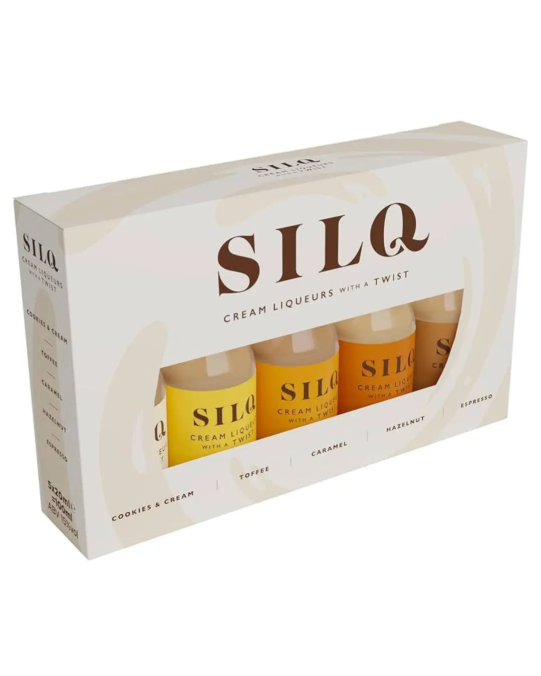 Silq Cream Liqueur with a Twist, 5 x 2 cl Spirit Miniatures